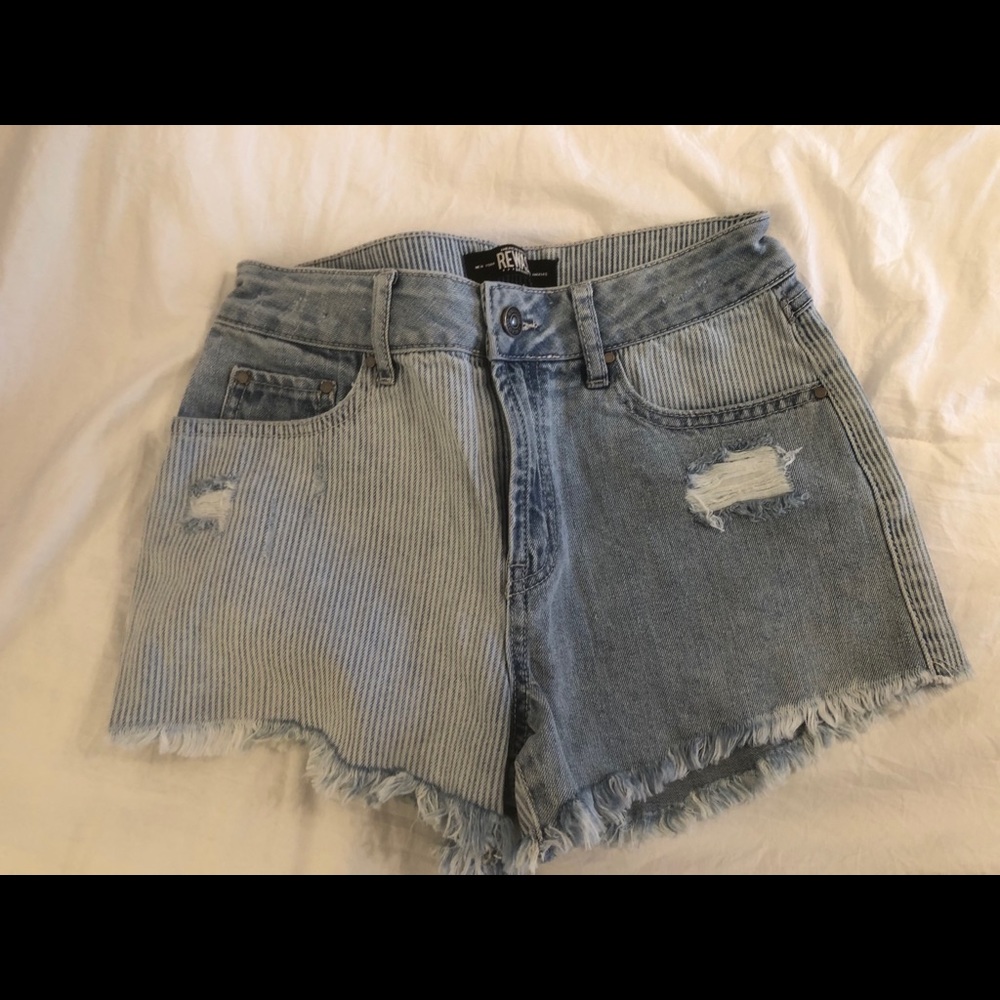 Rewash Split Denim Shorts